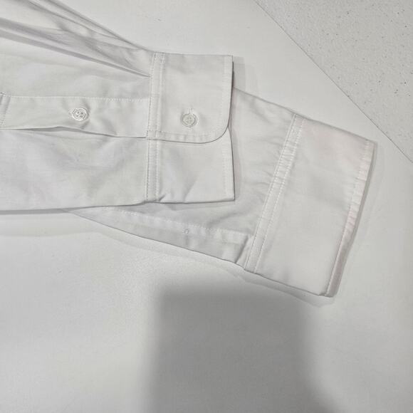 GRLFRND Alessandra Oversized Shirt with Jeweled Collar in White XS - Picture 8 of 12